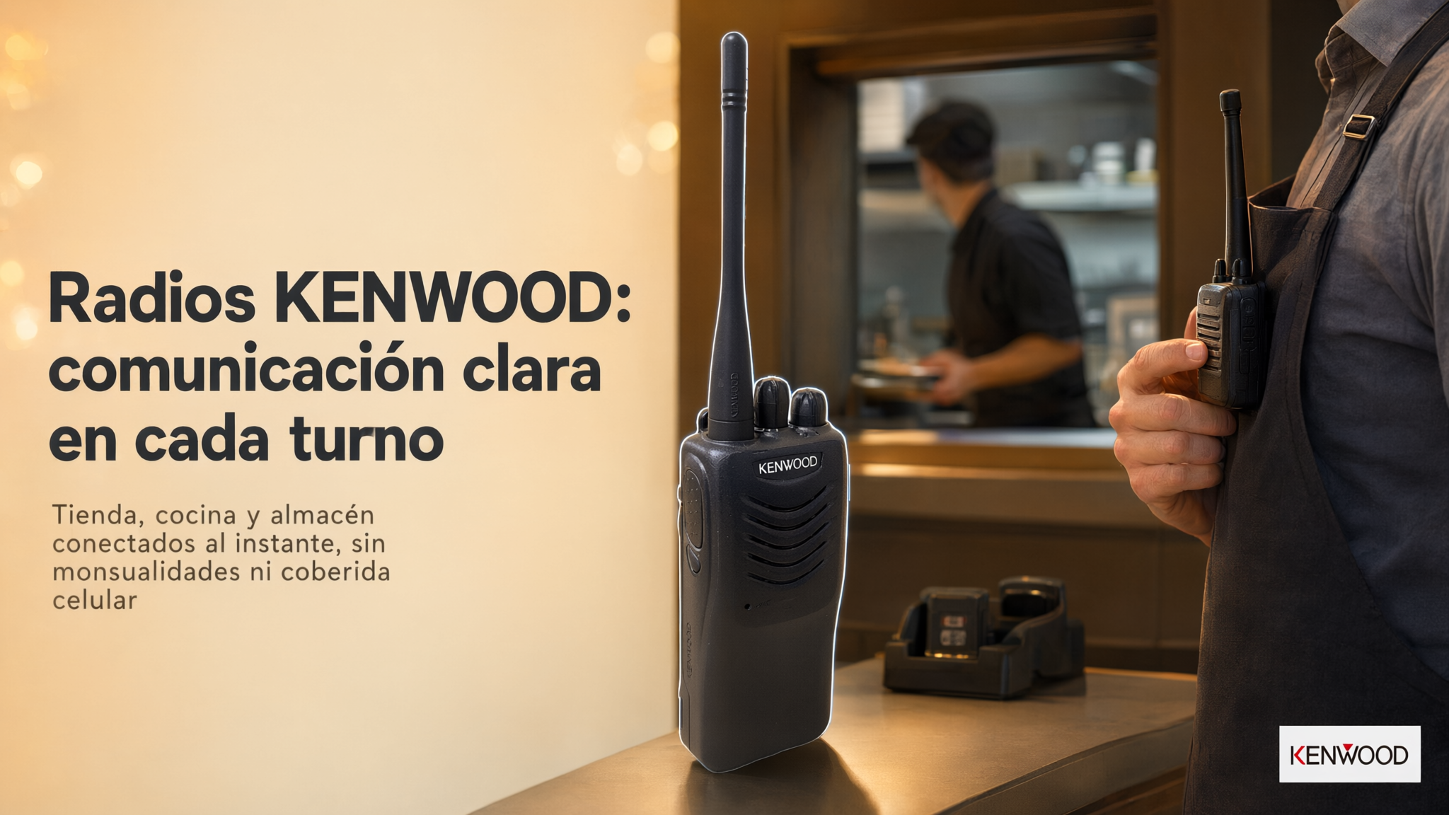 Radios KENWOOD: comunicación clara en cada turno