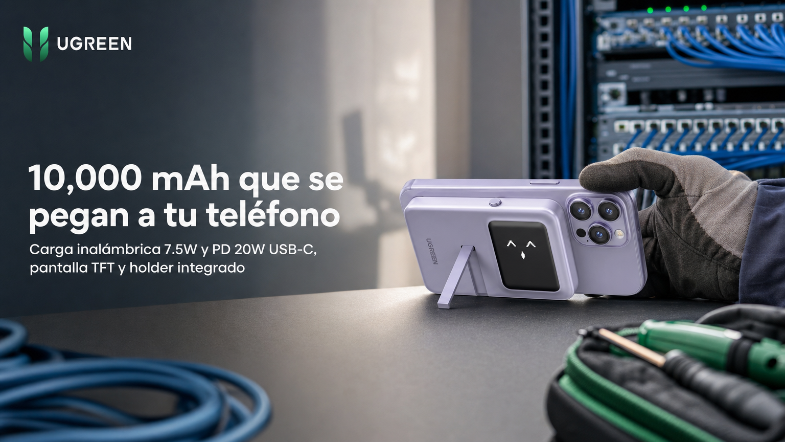 10,000 mAh que se pegan a tu teléfono